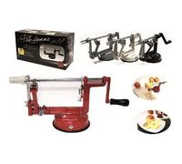 COOK CONCEPT - KU6008 Pèle-Pomme Vintage Acier Inoxydable - Coupe Rapide pour Pommes et Poires, Ventouse pour Fixation, 30 x 10,50 x 13,40 cm, Couleur Aléatoire
