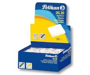 Pelikan 0ARM20 gomme à effacer Caoutchouc Blanc 20 pièce(s) Blanc G