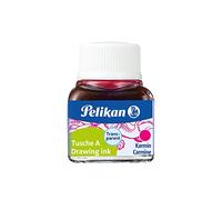 Pelikan Encre de Chine pour tire-lignes, plumes et pinceaux – Carmin – Flacon 10 ml