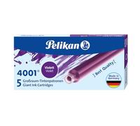 Pelikan Cartouches d'encre 4001 GTP/5 – grand volume – violet – 5 cartouches