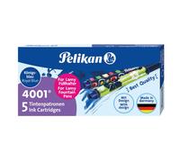 Pelikan® 338293 Cartouche d'encre 4001® pour stylo plume Lamy - bleu royal, 5 pièces