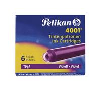 Pelikan Encre 4001 Boîte de 10 Etuis de 6 Cartouche d'encre TP/6 Violet