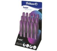 Pelikan 603812 Pelikan Twist instruments d'écriture Shine Mystic, présentoir de comptoir
