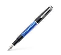 Pelikan 801874 Stylo Plume Classic M205 - Plume M, bleu-marbré, boîte pliante