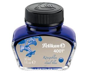 Pelikan, Cartouche de rechange + encrier, Verre à encre 4001 (Bleu, 1 pcs)