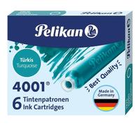 Pelikan Cartouches 4001 TP/6 - Bleu Turquoise