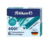 Pelikan Cartouches D'encre pour stylos plume | 6 pcs | Cartouches Courtes interchangeables | Remplacement D'encre | Couleur Durable Clair | Calligraphie Écriture manuelle pour l'école de travail