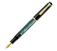 Pelikan Elegance Stylo plume de luxe Souverain M200 Pointe Fine Noir/Vert