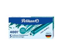 Pelikan Encre 4001 Boîte de 10 Etuis de 5 Cartouche d'encre GTP/5 Turquoise