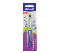 Pelikan Stylo effaçable Erase 2.0 ergonomique encre bleue Pointe M recharge incluse pour l'école