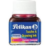 Encre de chine pelikan tire-lignes plumes dessinateur pinceaux couleur carmin flacon 10ml