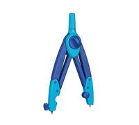 Pelikan Compas griffix, idéal pour l'école, forme ergonomique, avec mines de rechange et taille-crayon Bleu