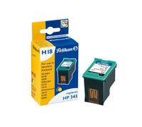 Pelikan H18 Cartouche d'Encre Pigmentée Cyan Magenta Jaune, 3x4.7ml, Compatible HP DeskJet/OfficeJet/PhotoSmart, Réf: 351579, Remplace C8766EE, Nr. 343
