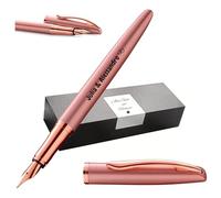 Pelikan Jazz® Noble Elegance P36 Stylo plume avec gravure cadeau - Stylos uniques avec nom - Cadeaux personnalisés - Stylo plume personnalisé (rose rose)