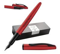 Pelikan Jazz® Noble Elegance P36 Stylo plume avec gravure cadeau - stylos uniques avec noms - cadeaux personnalisés - Stylo plume personnalisé (Rouge)