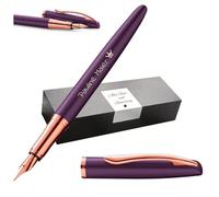 Pelikan Jazz® Noble Elegance P36 Stylo plume avec gravure cadeau - stylos uniques avec noms - cadeaux personnalisés - Stylo plume personnalisé (Viola)