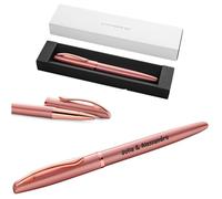 Pelikan Jazz Noble Elegance R36 Stylo roller personnalisé avec étui cadeau gravé, Stylos uniques avec nom, Cadeaux personnalisés, Rose