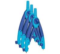 Pelikan Lot De 3 Compas Bleu Griffix Avec Protection De Pointe