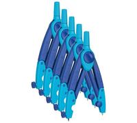 Pelikan Lot De 5 Compas Bleu Griffix Avec Protection De Pointe