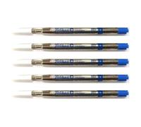 Pelikan Lot de 5 Recharges Grande Capacité pour stylo-bille 337 Pointe Fine Bleu