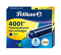 Pelikan® Lot de 6 cartouches d'encre 4001® TP/6 - Bleu-noir