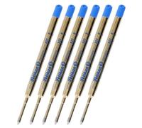 PELIKAN Lot de 6 Cartouches grande capacité 337 Pointe Moyenne Bleu