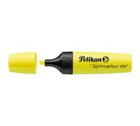 Pelikan® Surligneur 490 | Lot de 10 pièces | Confort d'écriture | Facile à ouvrir | 3 épaisseurs de cerclage | Encre à base d'eau | Fluorestence élevée et Transparence | Bleu