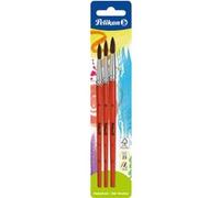 Pelikan Set de pinceaux Série 23 – 3 pièces à poils fins, tailles 8, 10 et 12 – assorti G