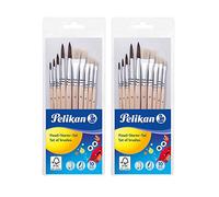Pelikan - Set de Pinceaux pour Débutant, 10 Pièces (2 Paquets)