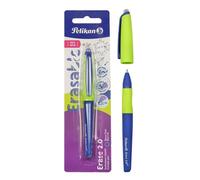 Pelikan Stylo effaçable Erase 2.0 ergonomique encre bleue Pointe M recharge incluse pour l'école