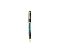 Pelikan Stylo plume M200 Vert marbré Pointe moyenne Coffret cadeau