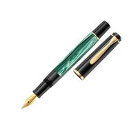 Pelikan Tradition Series 200 Green Marble GT Medium Point Fountain Pen - 994103