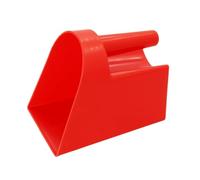 Pelle À Aliments avec Poignée, Pelle À Grains Anti-déversement, Pelle pour Nourriture pour Chiens, Chats Et Oiseaux, Pelle Doseuse Robuste pour Aliments pour Chevaux, Poules Et Bétail(Red)