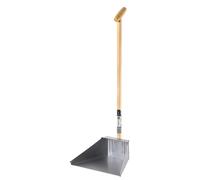 Pelle à balai ergonomique avec manche long - Bois - 1 pièce