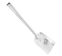 Pelle à Cendres pour Cheminée en Fer, Manche Long, Grosse Capacité | Argenté, Design Multifonction, Prise Confortable, pour Foyer, Barbecue et Charbon