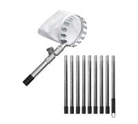 Pelle à cerises en acier inoxydable avec long panier de récupération