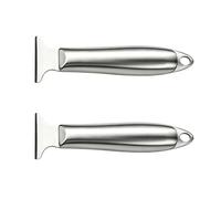 Pelle à dégivrage et à dégivrer pour réfrigérateur en acier inoxydable（2） | Embossed textured handle with hanging hole for kitchen cleaning, suitable for refrigerators, freezers, etc.