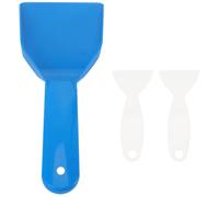 Pelle à Dégivrage pour Réfrigérateur Lot de 3 en PP, Poignée Lisse | Trou Suspendre, Conception Ergonomique, pour Glace et Congélateur, Blanc et Bleu, Usage Magasin