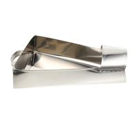 Pelle à Frites Bec de Canard en Acier Inoxydable, Grosse Capacité | Usage Maison ou Boutique, Forme Entonnoir, Argenté, pour Pop-corn, Glaçons et Céréales