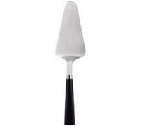 Pelle à gâteau 25 cm, noire, en acier inoxydable et bois