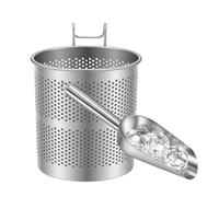 Pelle à glace et son support - Pelle en acier inoxydable | Cuillère En Acier Inoxydable Pour Machine À Glaçons | Pour seau, cuisine, maison, bar, réfrigérateur, stockage et rangement, fêtes, camping,