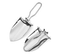 Pelle à glace pliable en acier inoxydable, 2 pièces, cuillère à glace pour une utilisation efficace dans les tâches de barman et de cuisine domestique, cuillères en acier inoxydable