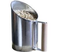 Pelle à granulés, pellets en fer de zinc et poignée en bois - 1.5L - Gris - Linxor Gris G