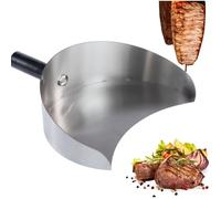 Pelle à Kebab Acier Inox , Accessoire Gyros Grill Barbecue Léger Robuste
