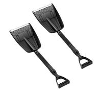 Pelle à Neige ABS Rétractable pour Voiture, 2 Pièces | Démontable et Portable, Poignée EVA Antidérapante, Alliage Résistant au Froid, pour Trottoirs et Terrasses