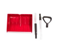 Pelle à Neige Amovible de Grande capacité, légère et Portable pour l'extérieur, pour Voiture, Jardin, Camping, poignée réglable en Aluminium PP 120 cm (Rouge)