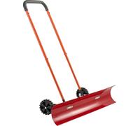 Pelle à neige avec roues - Pelle à neige/chasse à neige - Largeur 95,5 cm - Lame bidirectionnelle - Poignée réglable à 90° - Plastique - Pour entrée et trottoir