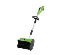 Pelle à neige électrique sans fil AIORBER 48 V lithium, largeur de travail 25 cm, éjection réglable, ergonomique, verte
