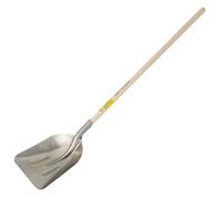 Outils Perrin – Pelle rendement emmanchée aluminium, manche bois droit 110 cm, 39 x 34 cm