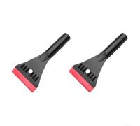 Pelle à neige en ABS 24 x 11 cm - Brise-glace (rouge) | PVC souple, sans danger pour la peinture et le verre, enlève la neige et le gel, taille compacte de 24 cm